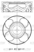 PİSTON SEGMANLI LINEA / ASTRA H 1.3JTD-1.3CDTI A13DTE 69.6mm EURO5 STD YANMA ODA 37mm - MAHLE