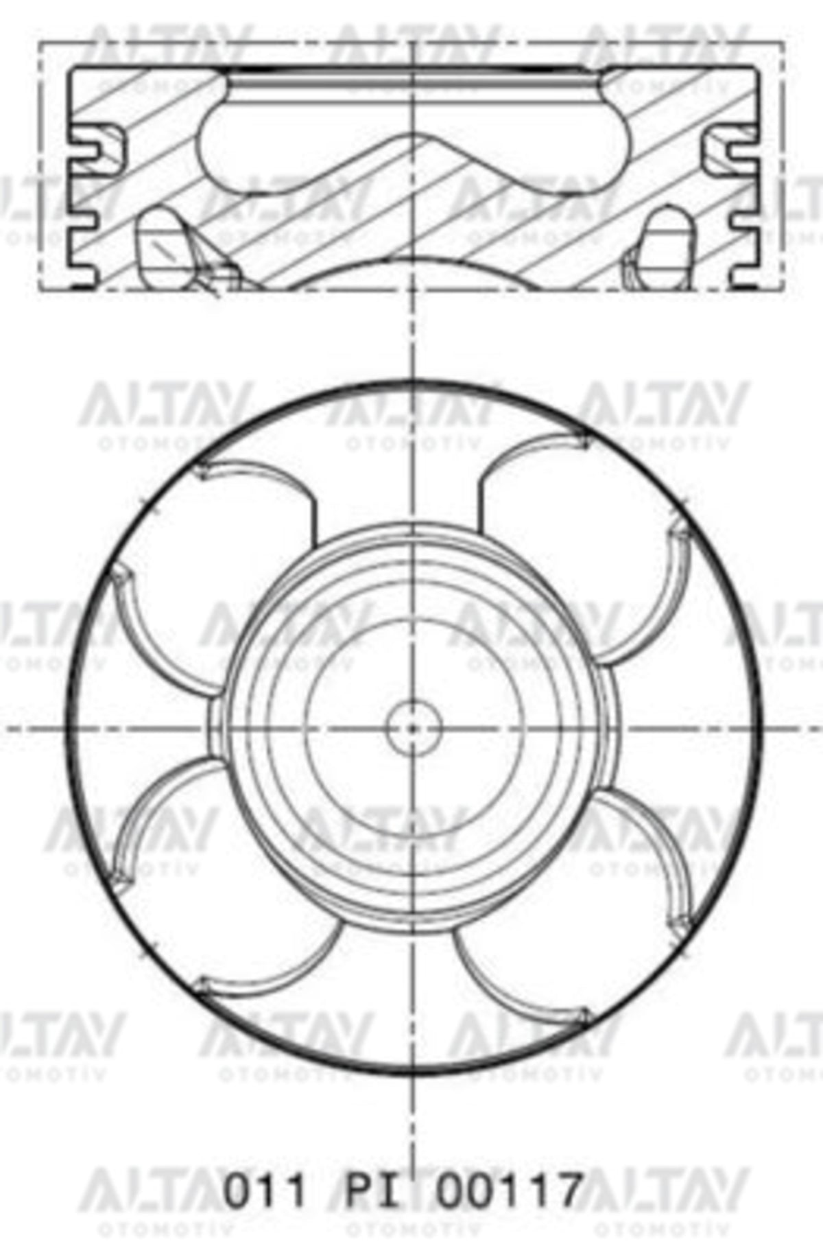 PİSTON SEGMANLI LINEA / ASTRA H 1.3JTD-1.3CDTI A13DTE 69.6mm EURO5 STD YANMA ODA 37mm - MAHLE