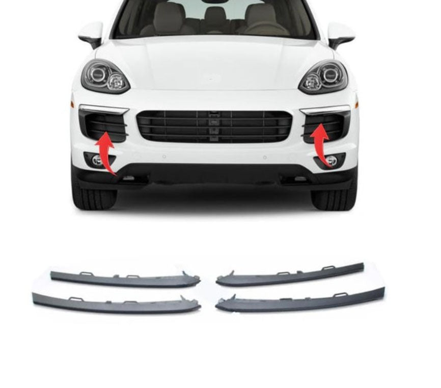 ÖN TAMPON IZGARASI GRİ ÇITA 4 PARÇA PANAMERA 2015- - İTHAL