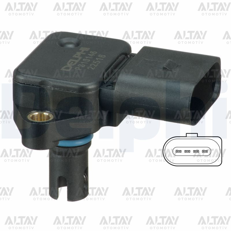 SENSOR EMME BORU BASINÇ POLO / GOLF4 / BORA 02-09 BCB-BBZ-BBY-BKY 1.4 16V-1.6 16V - DELPHI