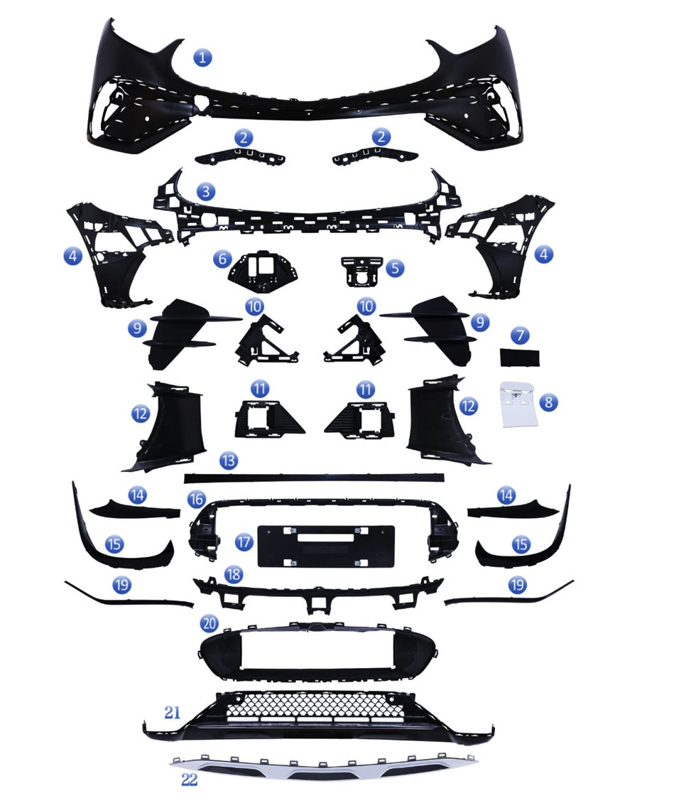 ÖN TAMPON SET AMG GLC W254 2023- - İTHAL