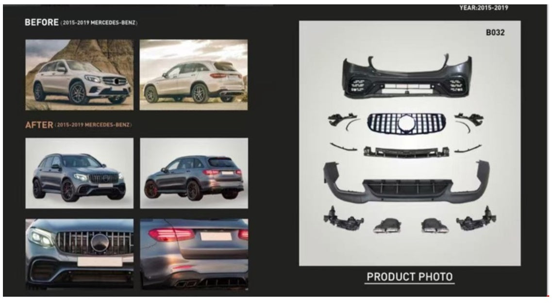 GLC63 AMG BODY KIT W253 2016- - İTHAL