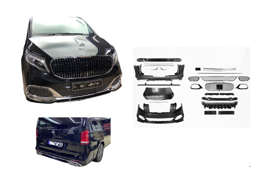 VİTO YENİ 2021 MAYBACH BODY KİT (KAPUT DAHİL) W447 - İTHAL