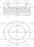 PISTON SEGMANLI TRANSPORTER T6 7 CRAFTER 15=> CXFA-CXHA-CXGA-CXGB-CXHB- DASB-DAUB-DASA-DAUA 2.0 TDI 050 - MAHLE
