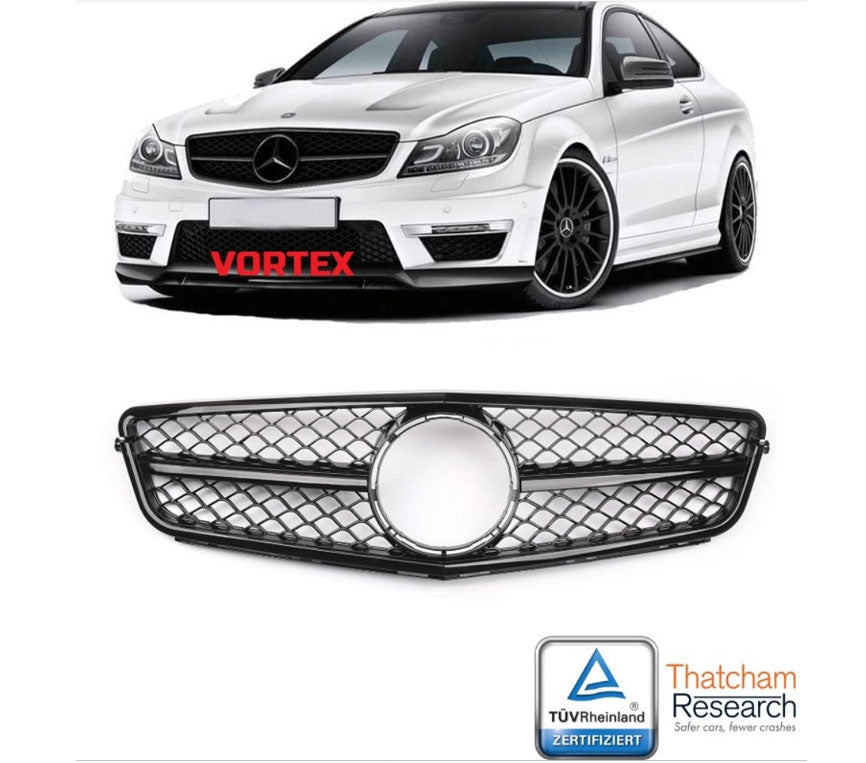 ÖN PANJUR C63 AMG PARLAK SİYAH W204 2007- - İTHAL
