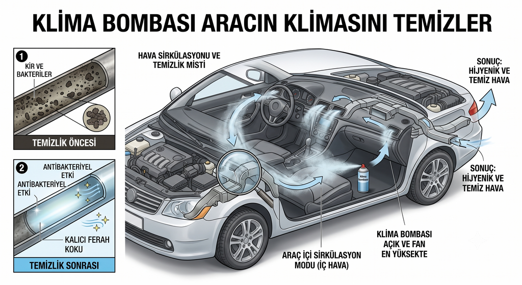 KLİMA BOMBASI 200 ML (CİLEK KOKULU)