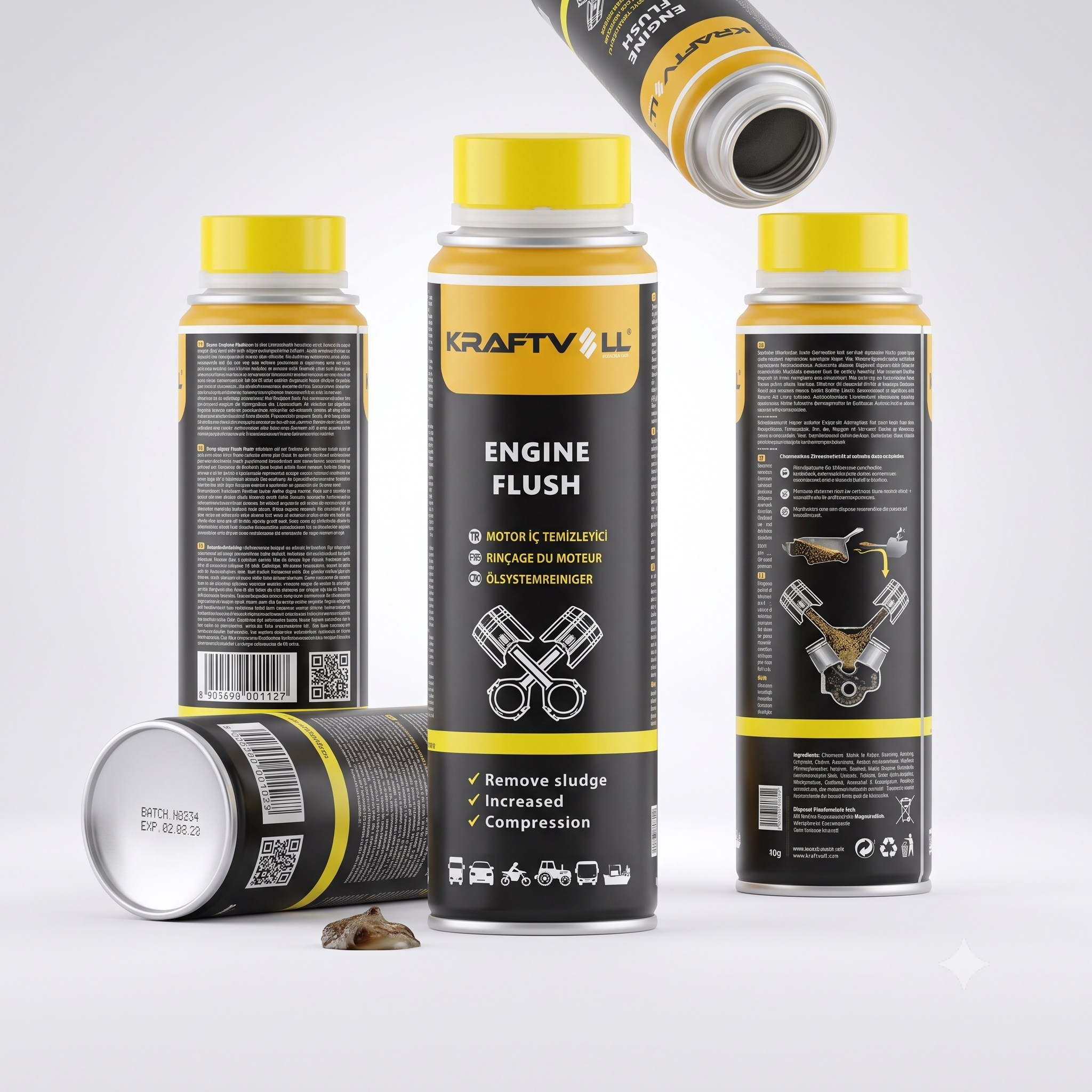 MOTOR YAGLAMA SISTEMI VE KARTER TEMIZLEYICI 300 ML
