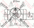 FREN SİLİNDİRİ LAGUNA I 93-01 2.0 DÖKÜM 19,05mm ARKA SOL-SAĞ - TRW