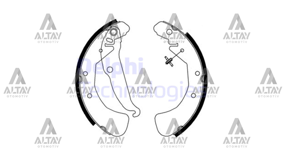 FREN BALATA ASTRA F 91-98 / ASTRA G 98-05 / COMBO C 01-10 / VECTRA B 95-02 LEVYELİ PABUÇ ARKA - DELPHI
