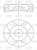 PİSTON SEGMANLI PALIO / ALBEA / DOBLO 1.3JTD 70HP STD1 69.6mm (0.20mm KISA) - MAHLE