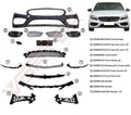 ÖN TAMPON SET AMG (ALT KROMLU) W205 2014- - İTHAL