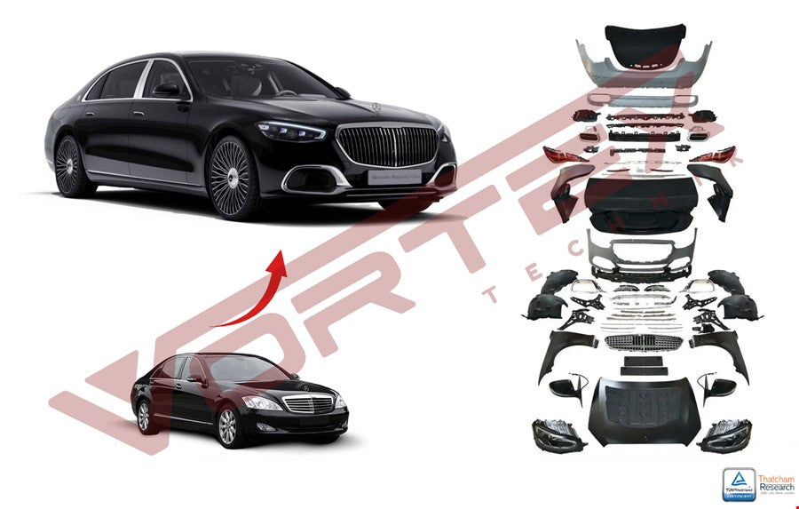 W221 2006- İÇİN W223 2022- MAYBACH DÖNÜŞÜM SETİ - İTHAL