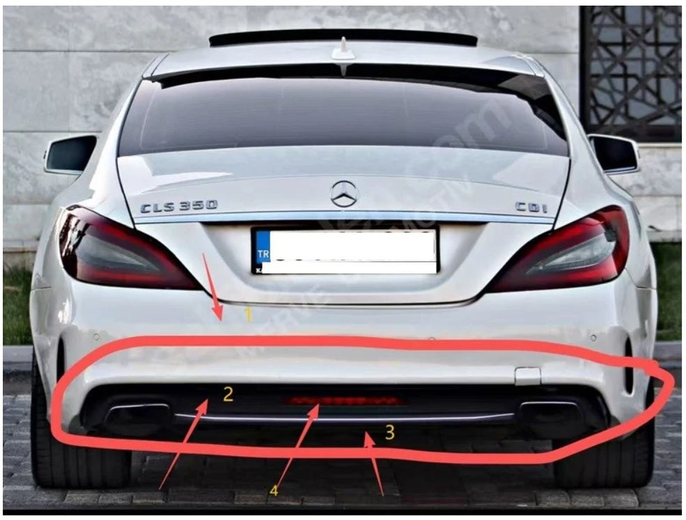 ARKA TAMPON AMG SET W218 2015- - İTHAL