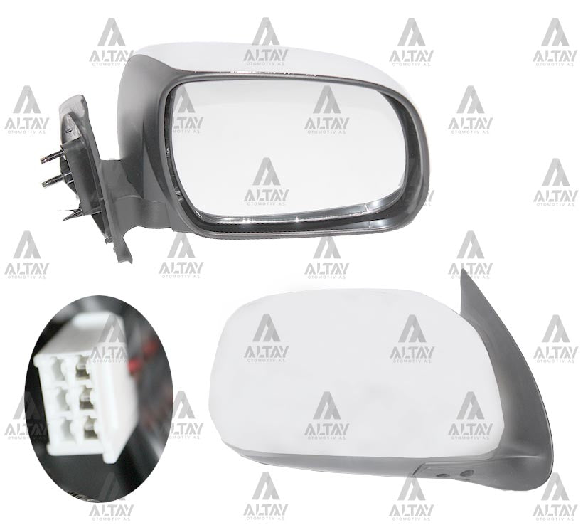 AYNA DIŞ DİKİZ HILUX 06-11 ELEKTRİKLİ KROM SAĞ - TAIWAN