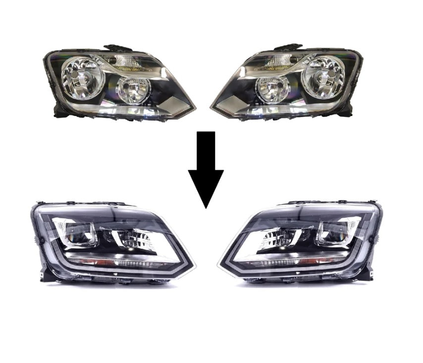 ÖN FAR DÖNÜŞÜM SETİ 2010 ->2017 (HALOJEN->LED) | İTHAL
