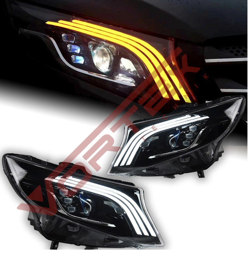 ÖN FAR SETİ (MAYBACH GÖRÜNÜM) VİTO W447 2014- - İTHAL