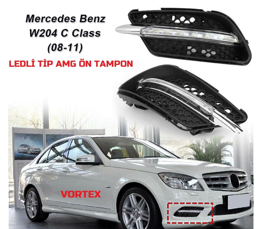 ÖN TAMPON ( AMG - LEDLİ TİP ) W204 2007- - İTHAL