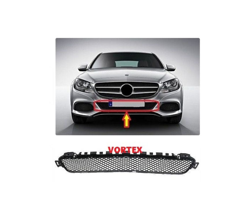 ÖN TAMPON ORTA IZGARA (AVANGARDE-DARKGRİ) W205 14- - İTHAL