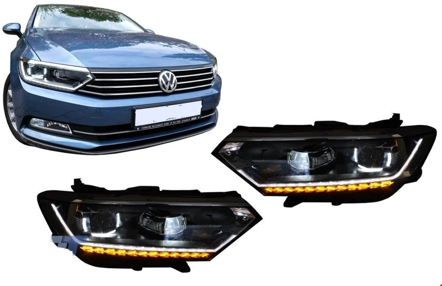ÖN FAR SET (TEK U-FULL LED) PASSAT 2015- - İTHAL