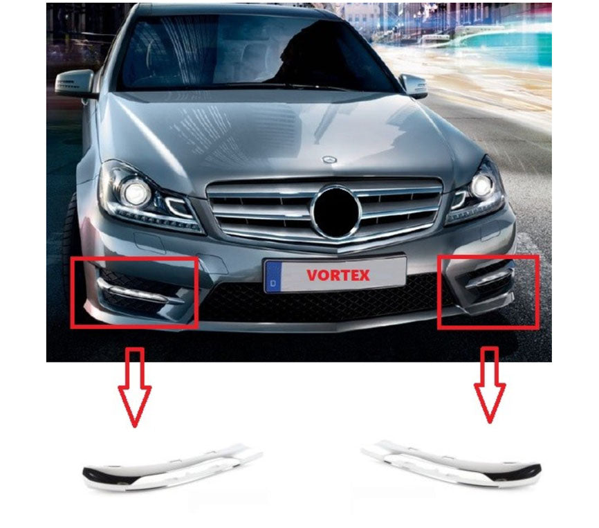SİS FAR KAPAK NİKELAJI SOL ( AMG ) W204 2011- - İTHAL