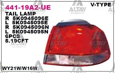 STOP LAMBASI GOLF6 DIS 09-13 VALEO TIP SOL - DEPO